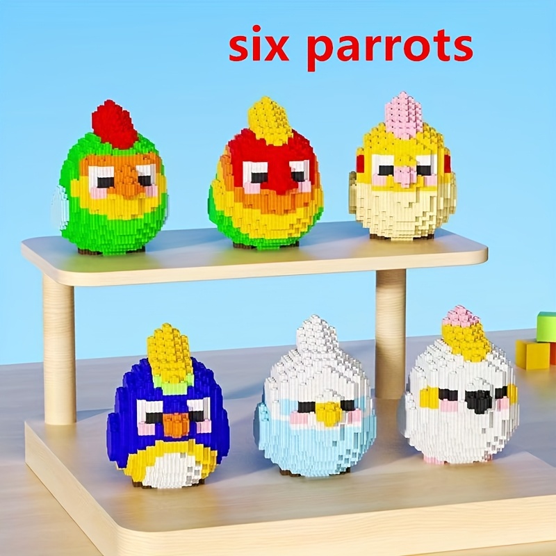6pcs Parrot Puzzle, Animal Series Set